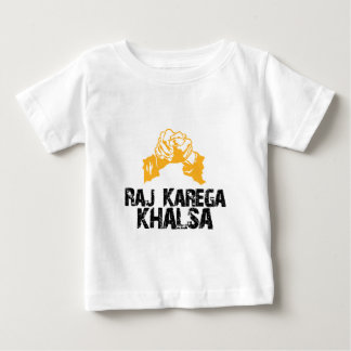 Camiseta Para Bebê Raj Karega Khalsa