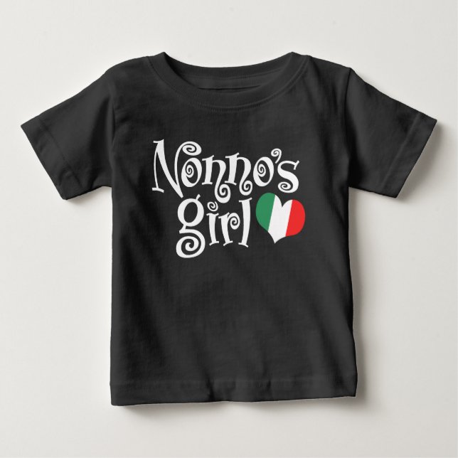 Camiseta Para Bebê Rapariga de Nonno (Frente)