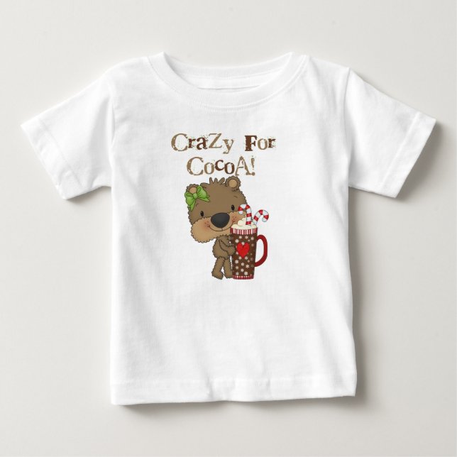 Camiseta Para Bebê Rapariga Louca Por Cacau (Frente)