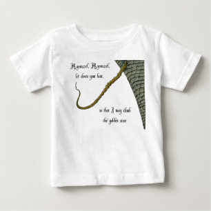 Camiseta Para Bebê Rapunzel