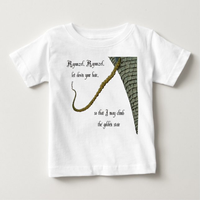 Camiseta Para Bebê Rapunzel (Frente)