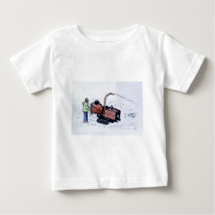 Camiseta Para Bebê Raspadora de madeira de Timberwolf