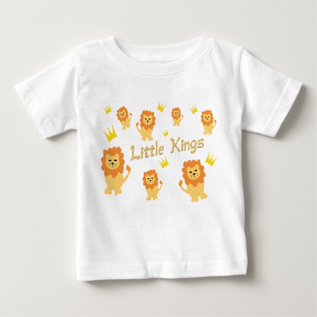 Camiseta Para Bebê Reis pequenos (Frente)