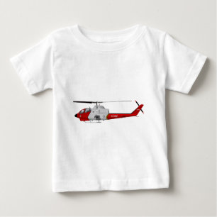 Camiseta Para Bebê Relógio do fogo de Bell AH-1 USFS
