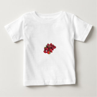Camiseta Para Bebê Remendo da morango