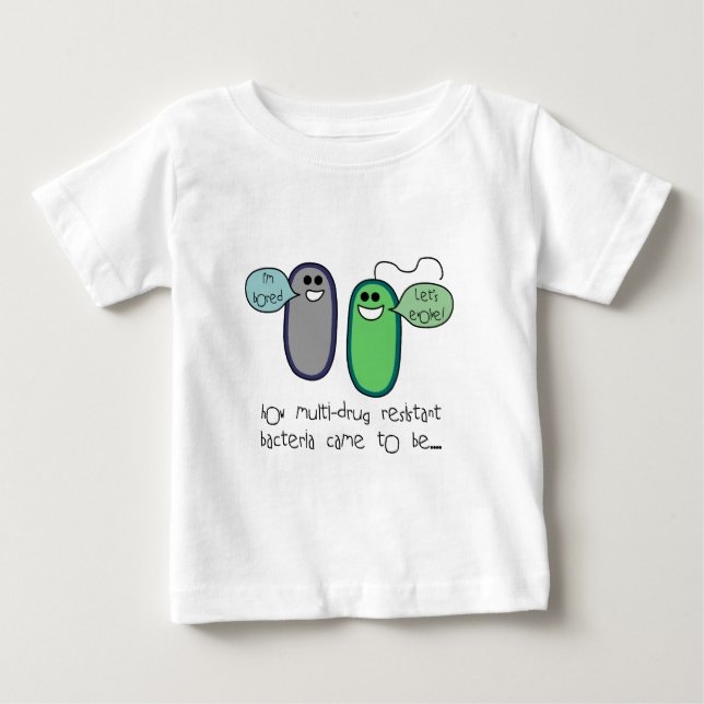 Camiseta Para Bebê Resistência de droga (Frente)