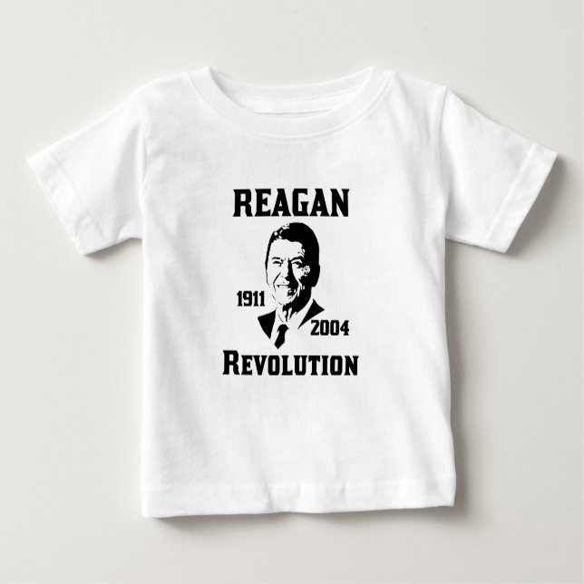 Camiseta Para Bebê Revolução de Reagan (Frente)