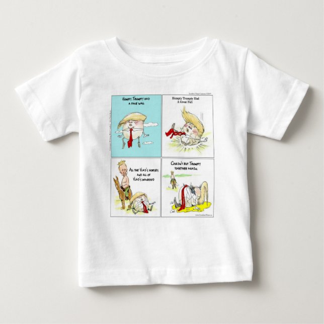 Camiseta Para Bebê Rick London "Trumpty Dumpty" Engraçado Trump Gift (Frente)