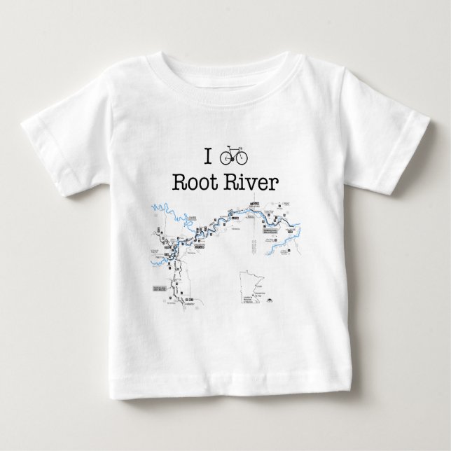 Camiseta Para Bebê Rio I Bike Root (Frente)