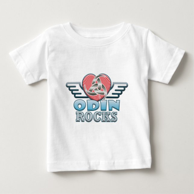 Camiseta Para Bebê Rochas de Odin (Frente)
