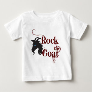 Camiseta Para Bebê Rock the Goat