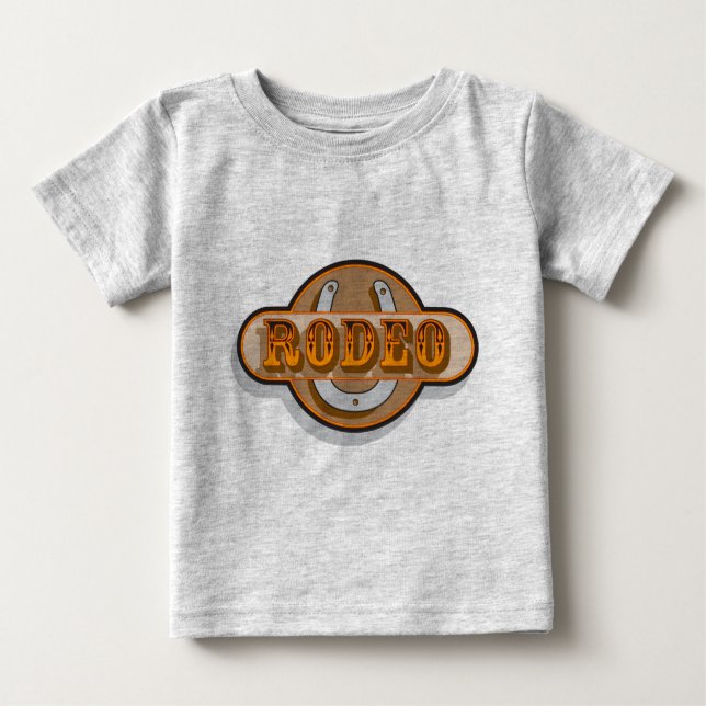 Camiseta Para Bebê Rodeo Horsfere (Frente)