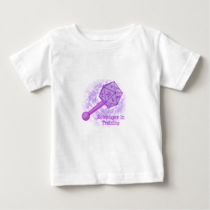 Camiseta Para Bebê Roleplayer no roxo de formação
