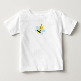 Camiseta Para Bebê Romper feliz do bebê da abelha