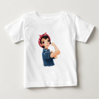 Camiseta Para Bebê rosie as mulheres do rebitador nós podemos