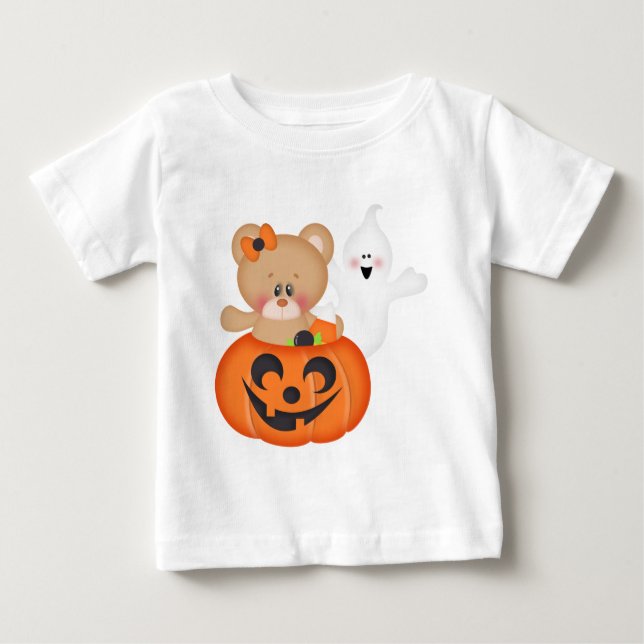 Camiseta Para Bebê Roupa de Halloween (Frente)