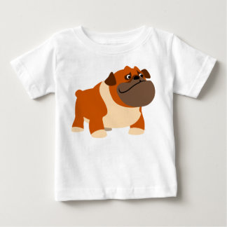 Camiseta Para Bebê Roupa para bebês de Bulldog em Inglês