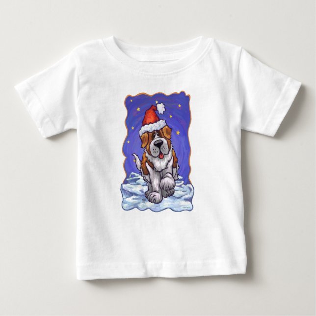 Camiseta Para Bebê Rua Bernard Christmas (Frente)