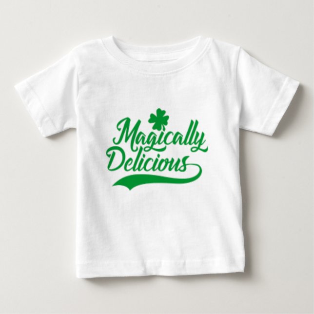 Camiseta Para Bebê Rua magicamente deliciosa. Dia de Patrick (Frente)