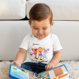 Camiseta Para Bebê Rua Sésamo | Dança Julia, Elmo e Abby