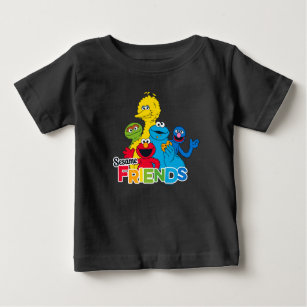 Camiseta Para Bebê Rua Sésamo   Sésamo Amigos