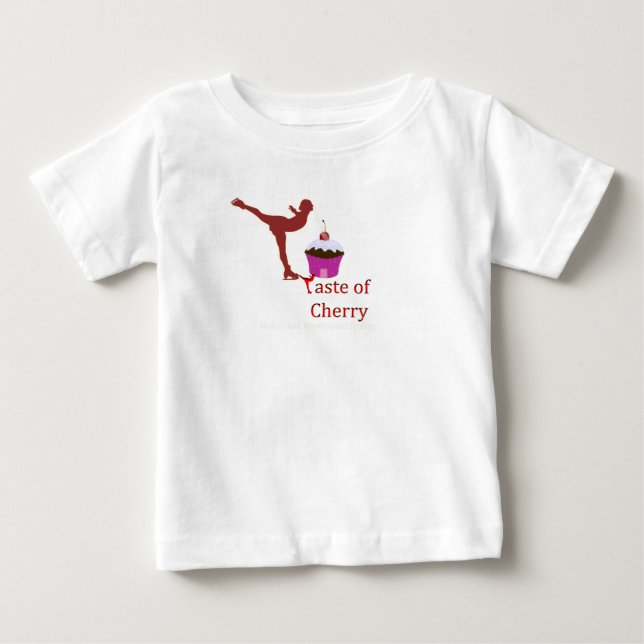 Camiseta Para Bebê Sabor de Cereja (Frente)