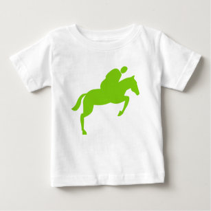 Camiseta Para Bebê Salto de Cavalo - Verde Marciano