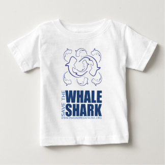 Camiseta Para Bebê Salvar as partes superiores do tubarão de baleia