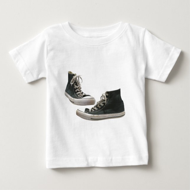 Camiseta Para Bebê Sapatilhas (Frente)