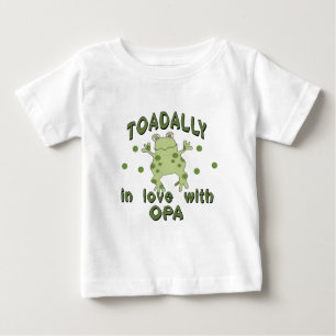 Camiseta Para Bebê Sapo de Opa do amor de TOADALLY