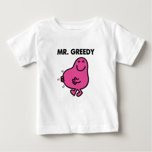 Camiseta Para Bebê Satisfeito Sr. Greedy