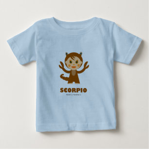 Camiseta Para Bebê Scorpio Zodiac para Crianças