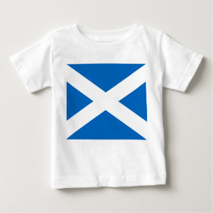 Camiseta Para Bebê Scottish Flag of Scotland Santo Andrew's Cross