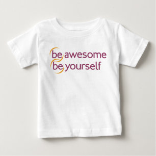 Camiseta Para Bebê (seja) impressionante, (seja) você mesmo vestido