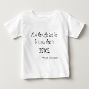 Camiseta Para Bebê Seja mas pouco é citações ferozes de Shakespeare