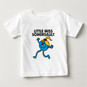 Camiseta Para Bebê Senhorita pequena Somersault Walking Alto