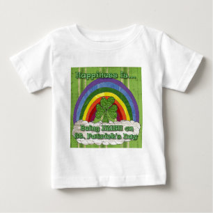 Camiseta Para Bebê Ser Irlandês no Dia de São Patrício