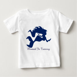 Camiseta Para Bebê Sereia No Treinamento