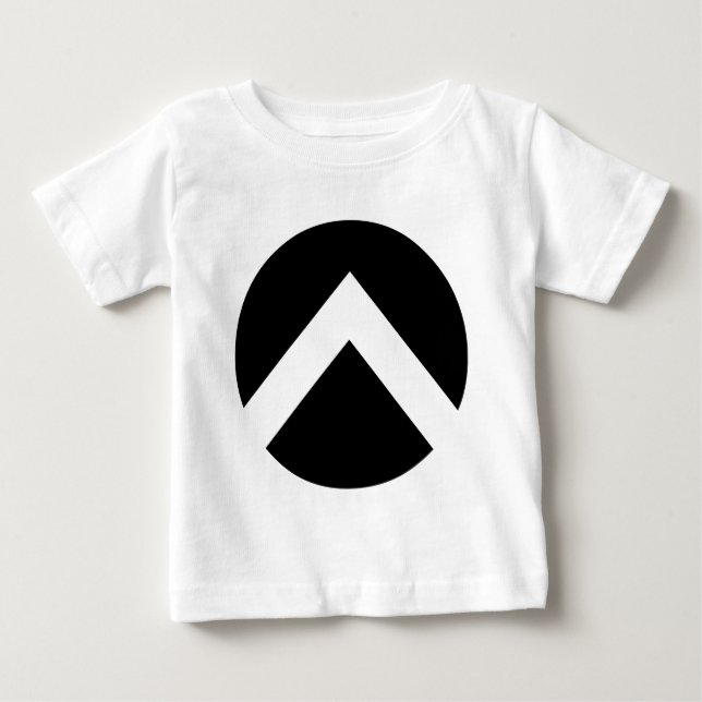 Camiseta Para Bebê Seta do Círculo (Frente)