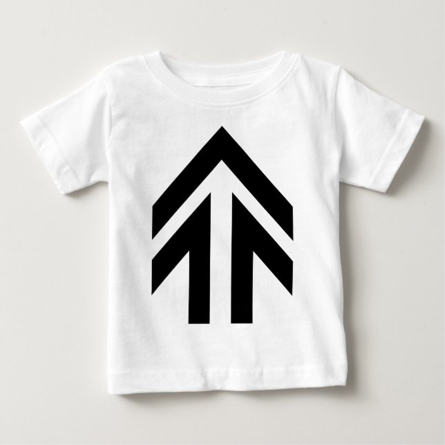 Camiseta Para Bebê Seta oca (Frente)