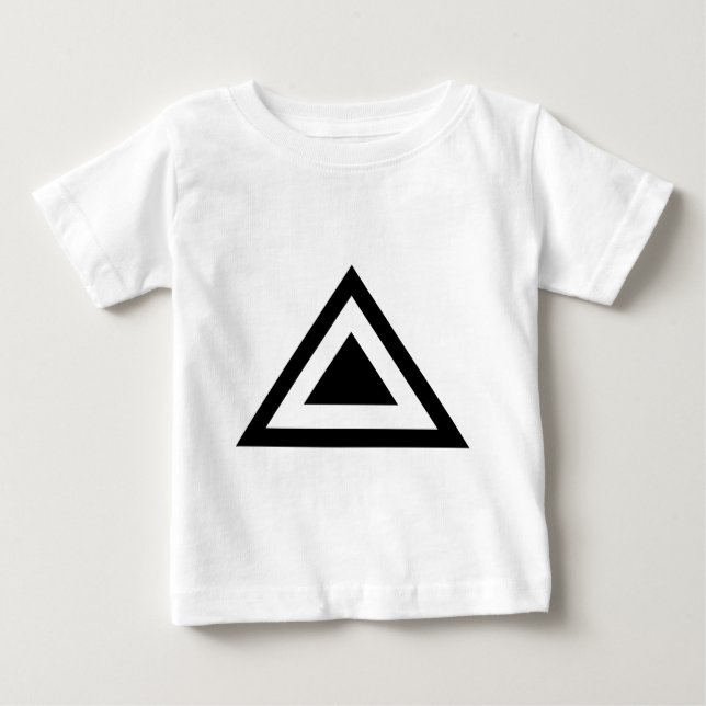 Camiseta Para Bebê Seta Triangular 01 (Frente)