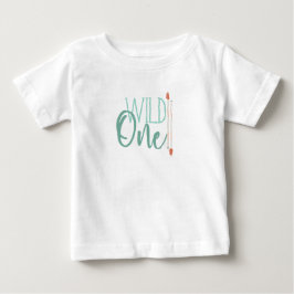 Camiseta Para Bebê Seta Tribal Selvagem Um | Primeiro Aniversário