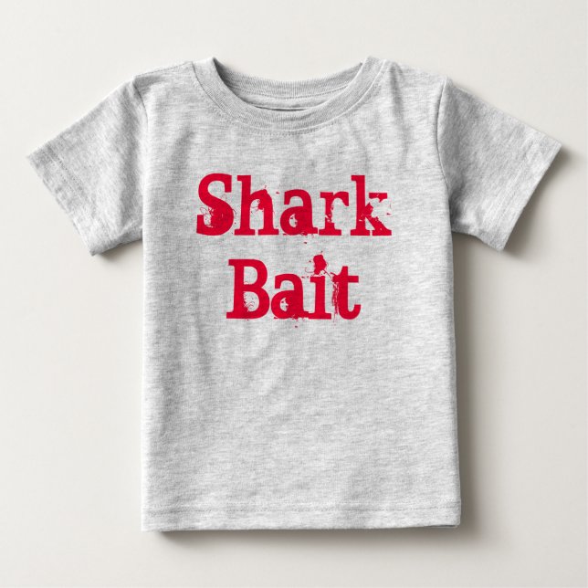Camiseta Para Bebê Shark Bait (Frente)