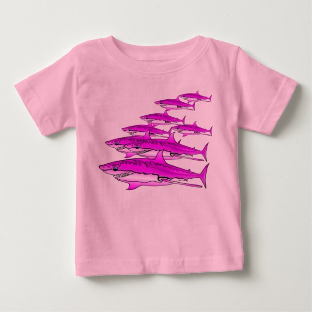 Camiseta Para Bebê Shark Brigade Baby (Frente)