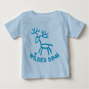 Camiseta Para Bebê shirt hirsch geweih hirschgeweih elch ferozmente