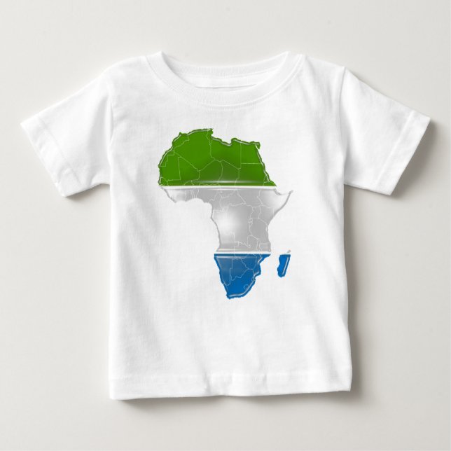 Camiseta Para Bebê Sierra Leone (Frente)