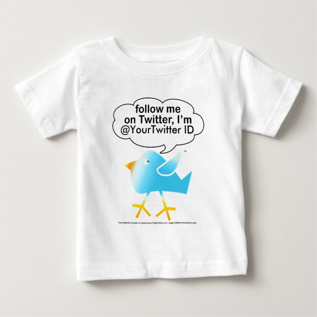 Camiseta Para Bebê Siga o T do bebê de Me@ (Frente)