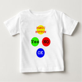 Camiseta Para Bebê Sim nenhuns botões os presentes de Zazzle do MUSEU