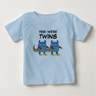 Camiseta Para Bebê Sim! Somos gêmeos