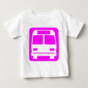 Camiseta Para Bebê Símbolo de barramento - Magenta